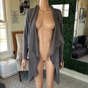 Torrid Gray Drape Front Cardigan